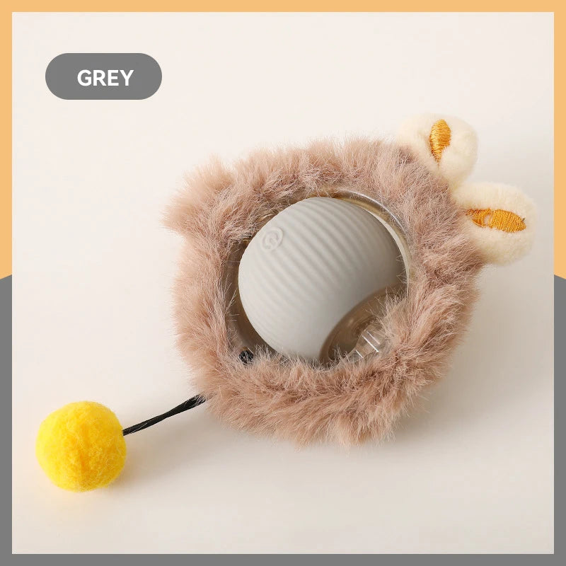 Smart Cat Toys Automatic Rolling Ball Fake Tail Rechargeable Electric Pet Interactive Toy Dog Cat Training Imitate Mouse Tail