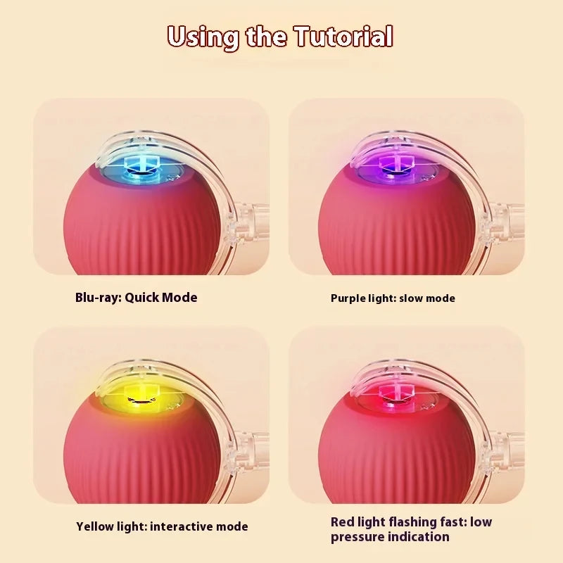Smart Cat Toys Automatic Rolling Ball Fake Tail Rechargeable Electric Pet Interactive Toy Dog Cat Training Imitate Mouse Tail