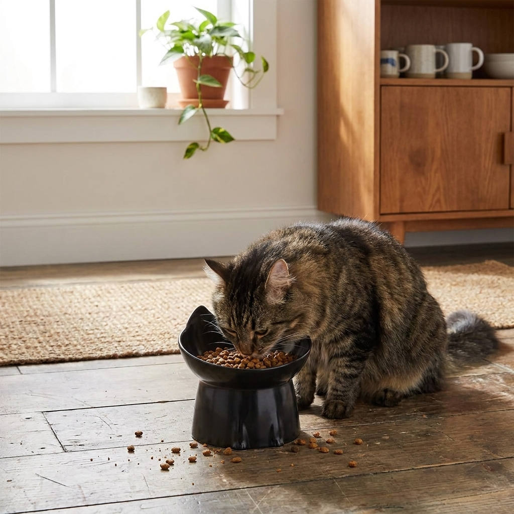 New Cat Bowl Long Ears High Feet lifestyle