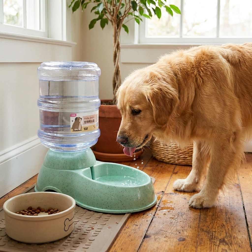Large Capacity Pet Feeder Bowls lifestyle