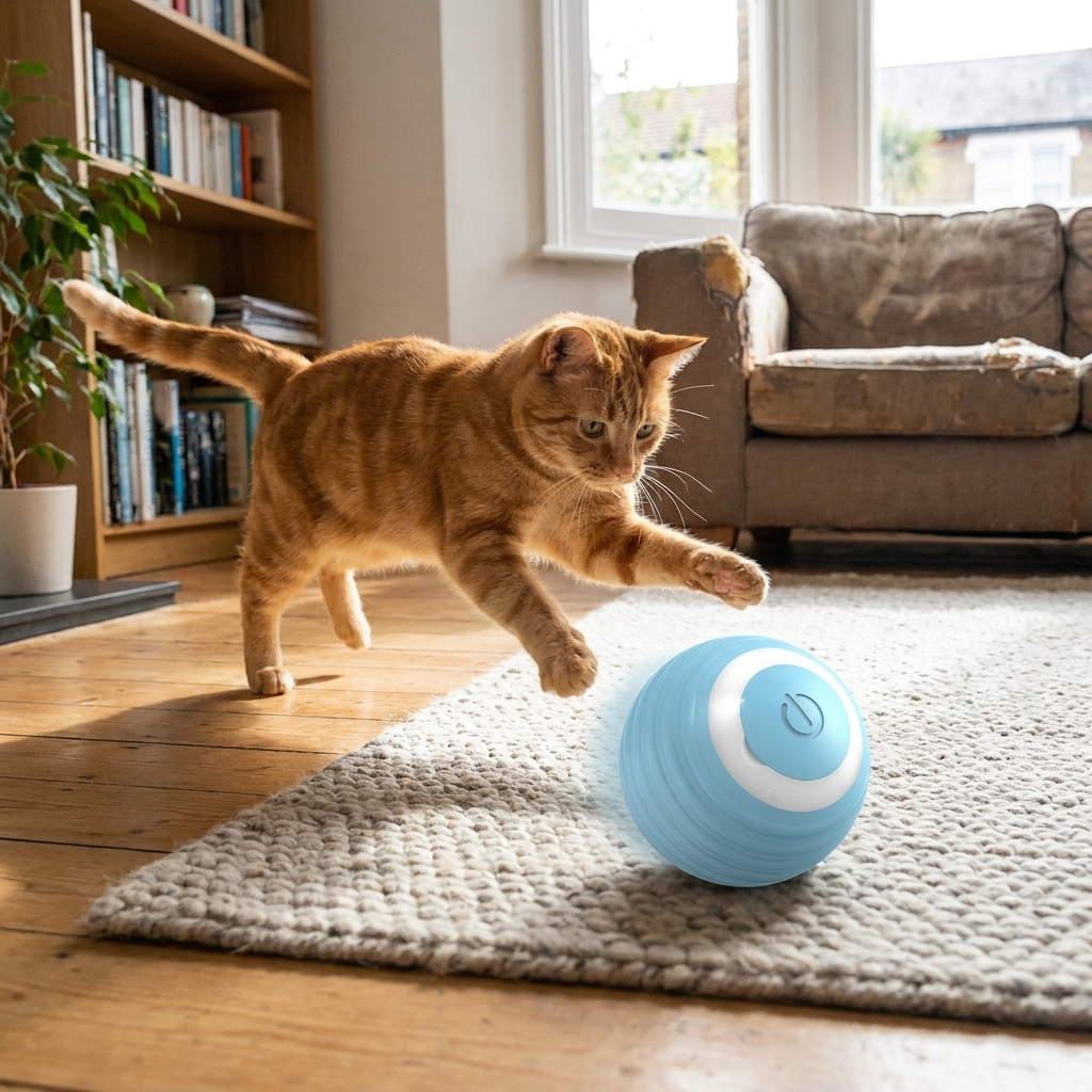 Cat Interactive Electric Rolling Ball Smart Cat Toy