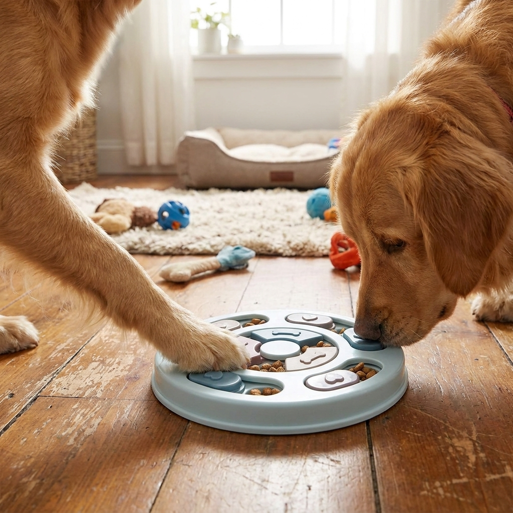 Slow Feeder Bowl Interactive Brain Training Pet Toy