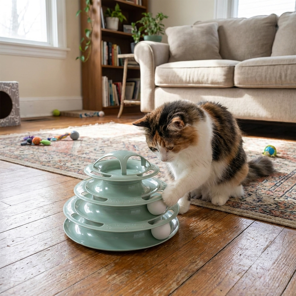 Cat Toy Tower Tracks Interactive Intelligence
