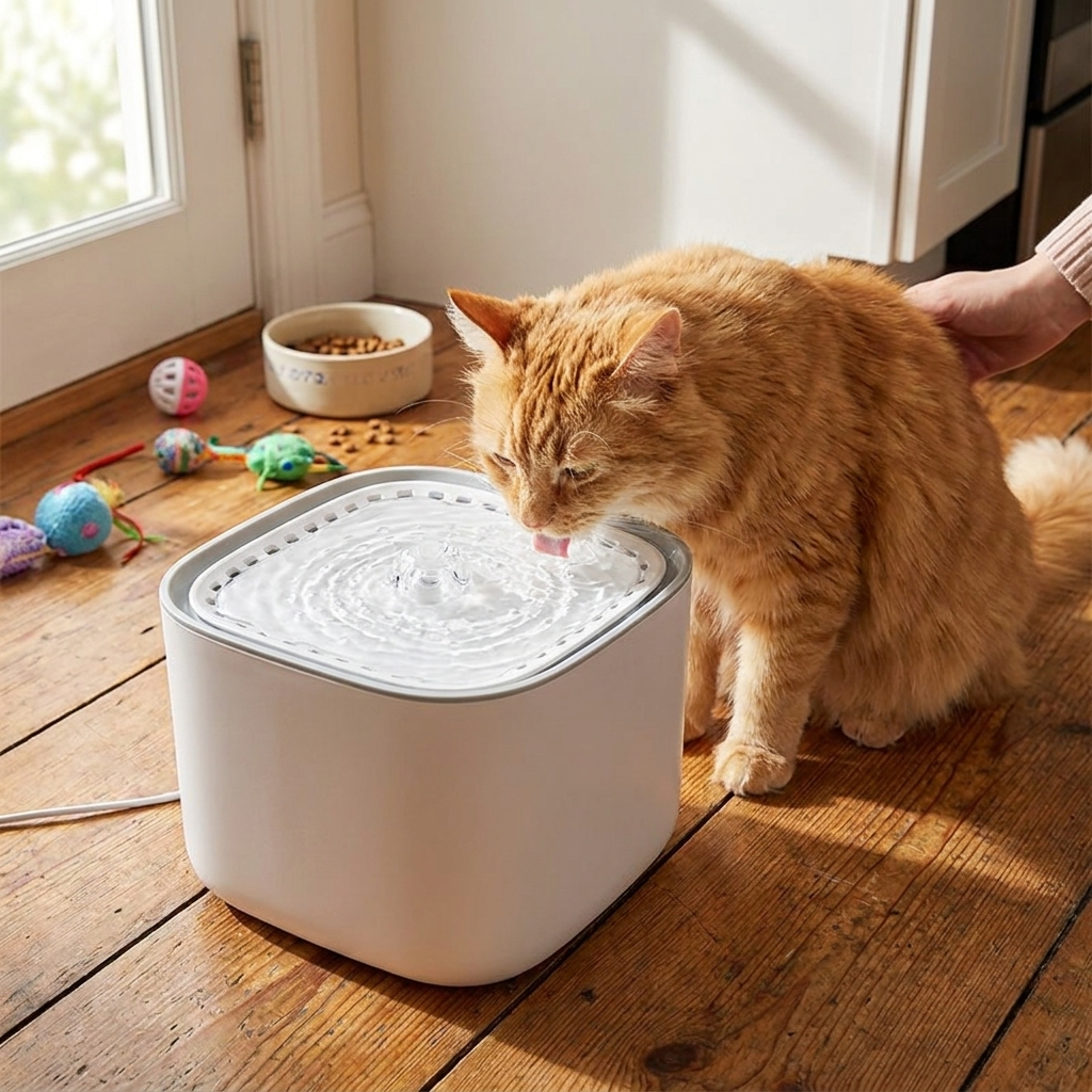 Cat Water Fountain Smart 3L in use